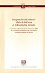 INAUGURACION DEL AUDITORIO MARIO DE LA CUEVA DE LA FACULTAD DE DERECHO CEREMONIA REALIZADA EL DIA