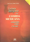 LENTA EMERGENCIA DE LA COMIDA MEXICANA LA