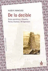 DE LO DECIBLE ENTRE SEMIOTICA Y FILOSOFIA PEIRCE GRAMSCI WITTGENSTEIN