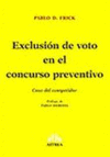 EXCLUSION DE VOTO EN EL CONCURSO PREVENTIVO