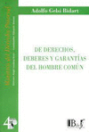 DE DERECHOS DEBERES Y GARANTIAS DEL HOMBRE COMUN