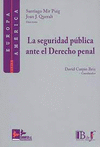 SEGURIDAD PUBLICA ANTE EL DERECHO PENAL